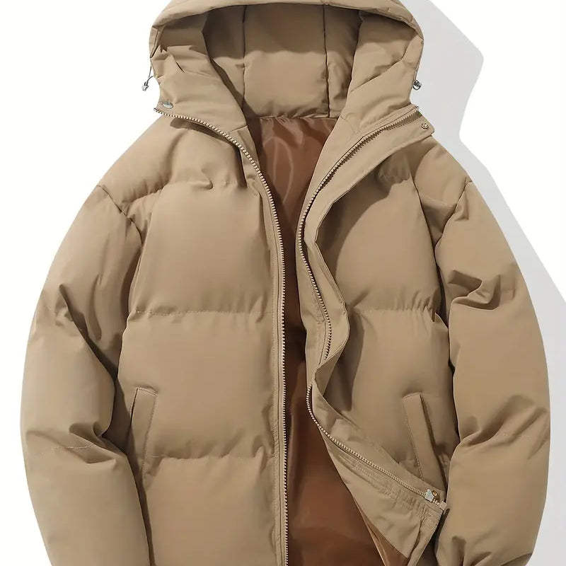 Damen Puffer-Winterjacke - Warme Oberbekleidung mit Kapuze