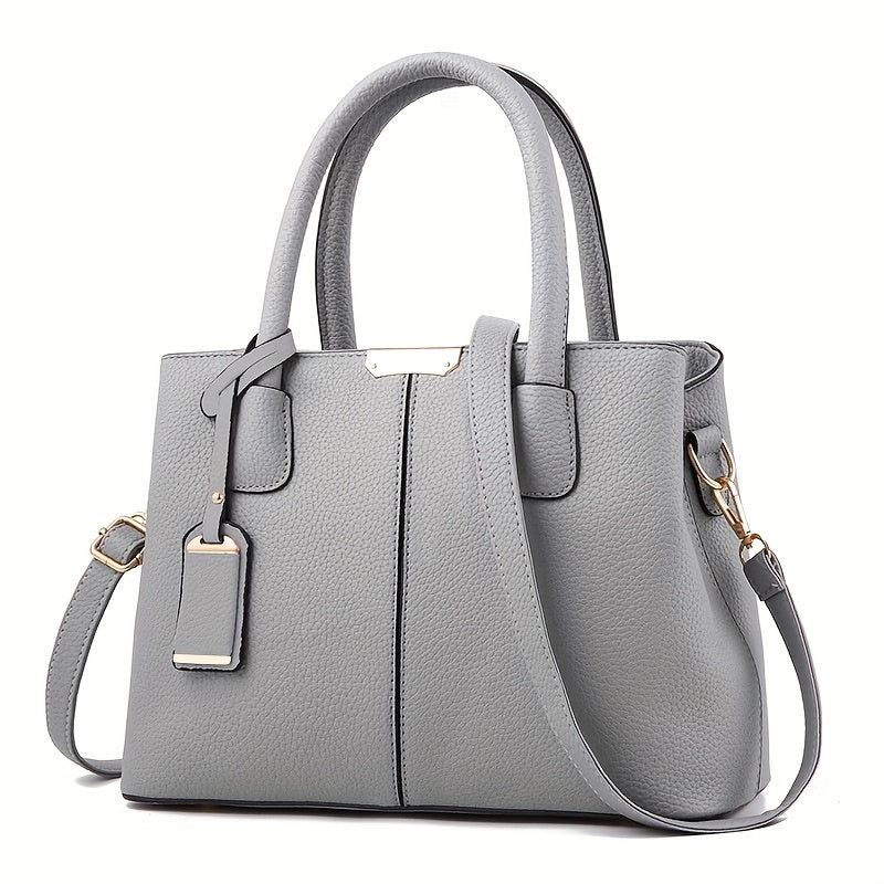 Geräumige PU-Leder Handtasche für Damen