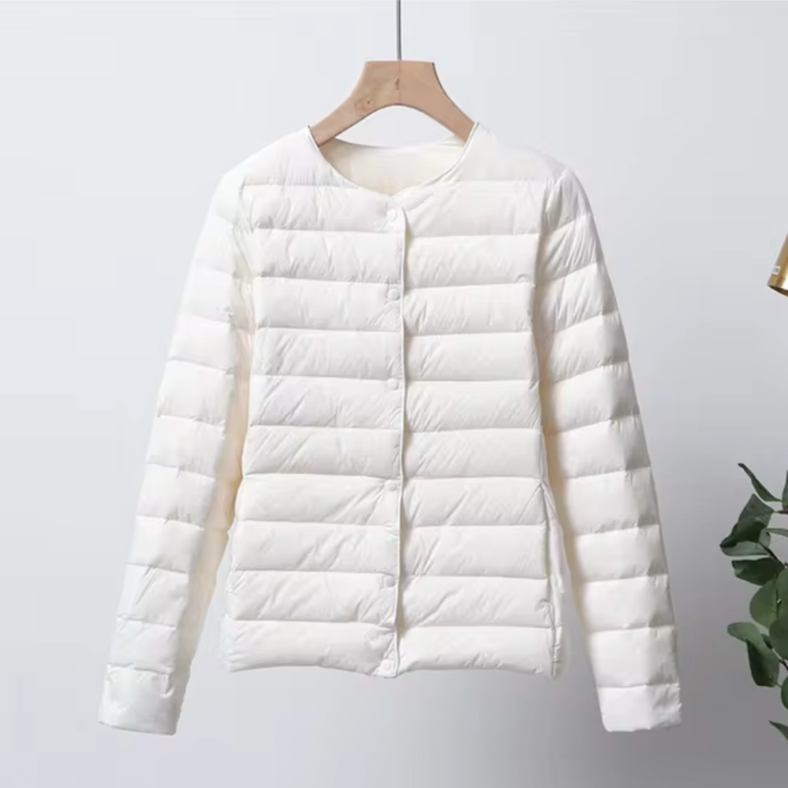 Damen Steppjacke - Leichtgewicht mit Knopfverschluss