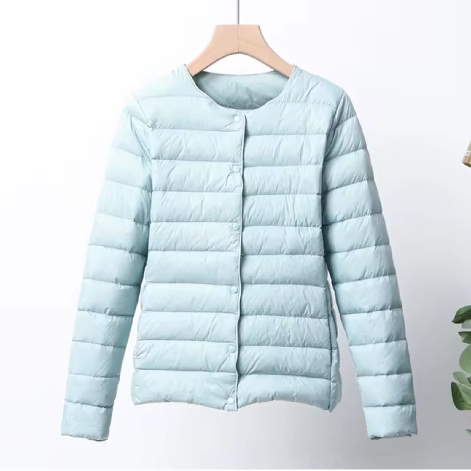Damen Steppjacke - Leichtgewicht mit Knopfverschluss