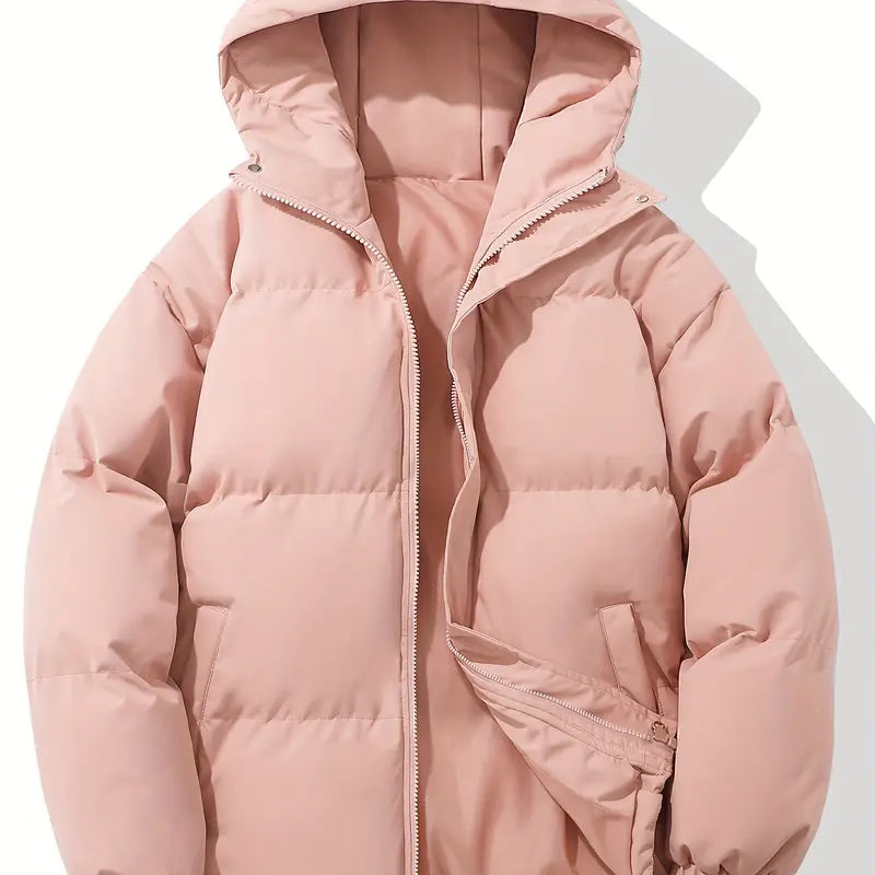 Damen Puffer-Winterjacke - Warme Oberbekleidung mit Kapuze