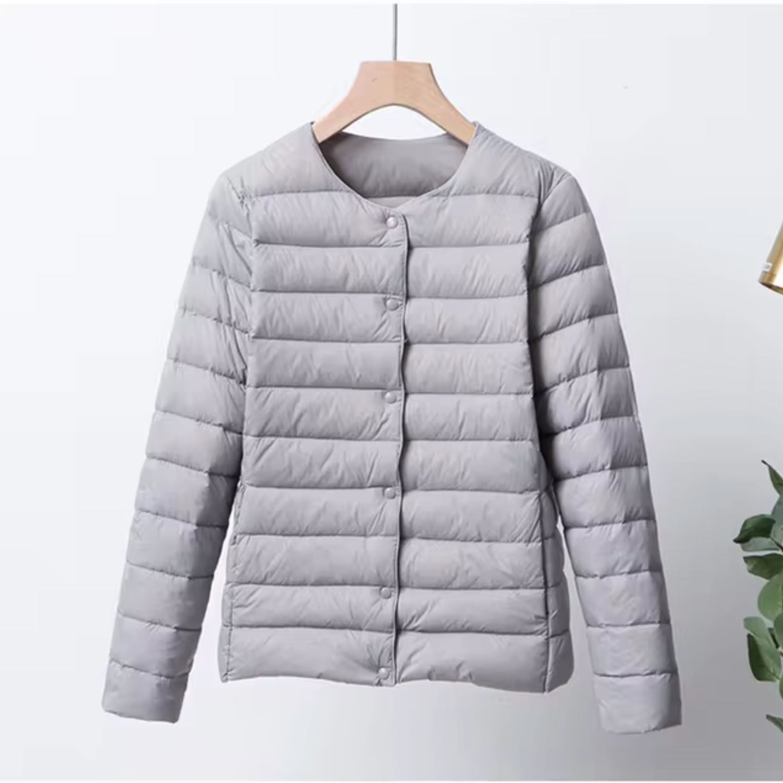 Damen Steppjacke - Leichtgewicht mit Knopfverschluss