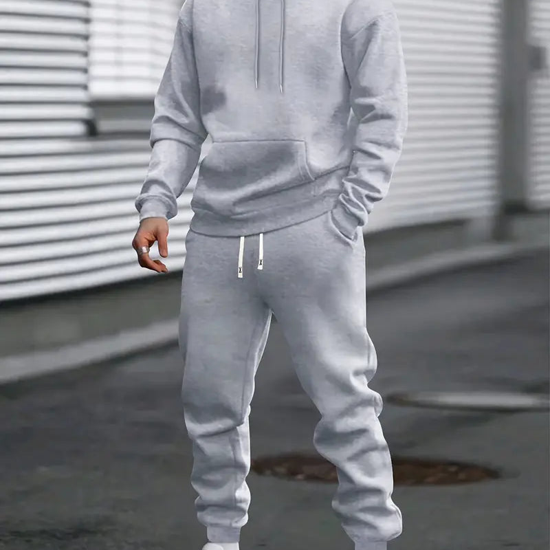 Herren Trainingsanzug 2-teilig - Kapuze und Kordelzug Hose