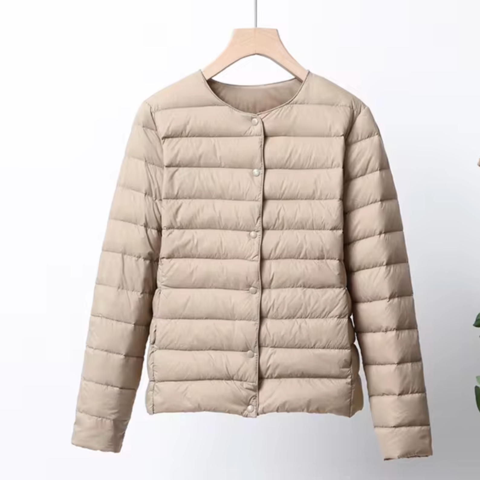 Damen Steppjacke - Leichtgewicht mit Knopfverschluss
