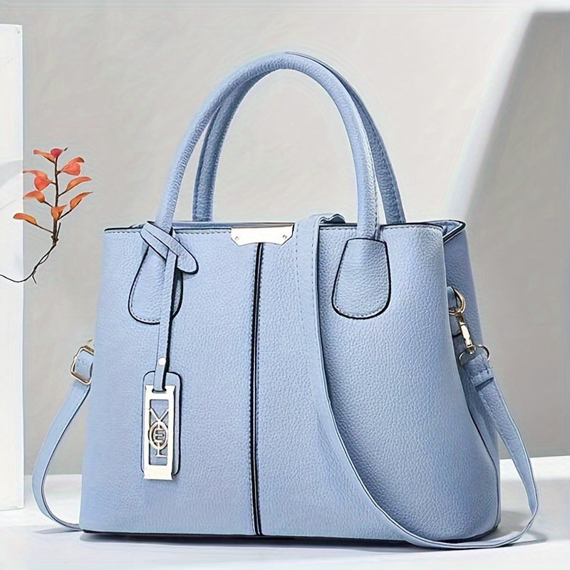 Geräumige PU-Leder Handtasche für Damen