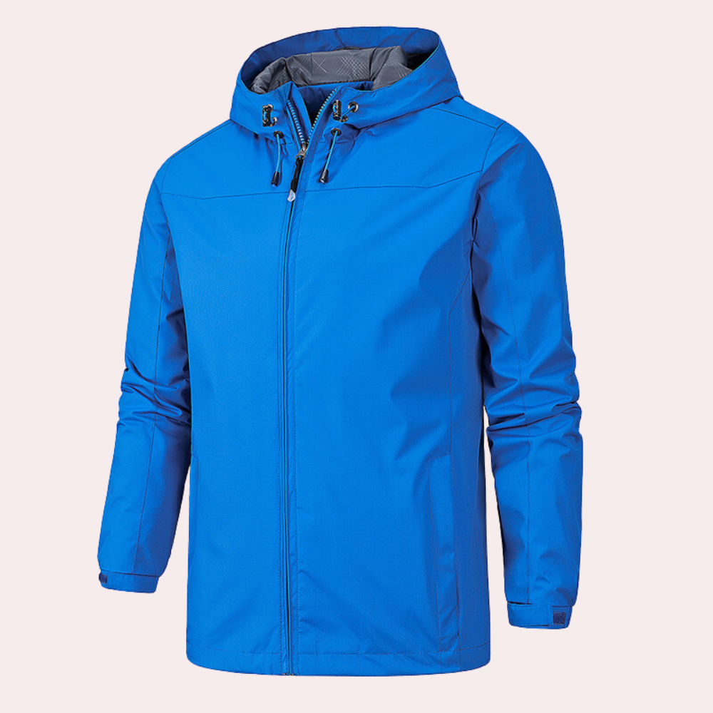 Herren Sportlicher Windbreaker mit Kapuze - Strapazierfähige Aktive Passform
