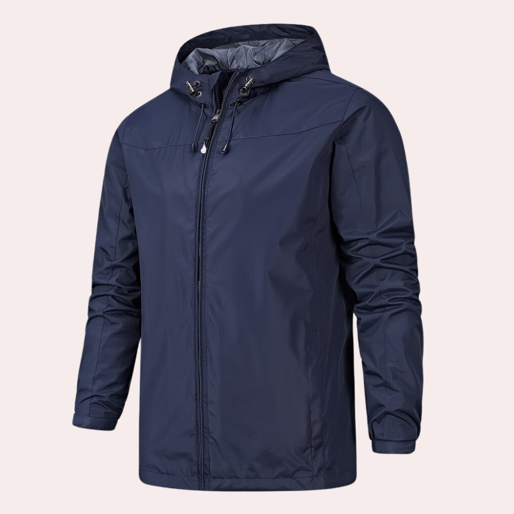 Herren Sportlicher Windbreaker mit Kapuze - Strapazierfähige Aktive Passform