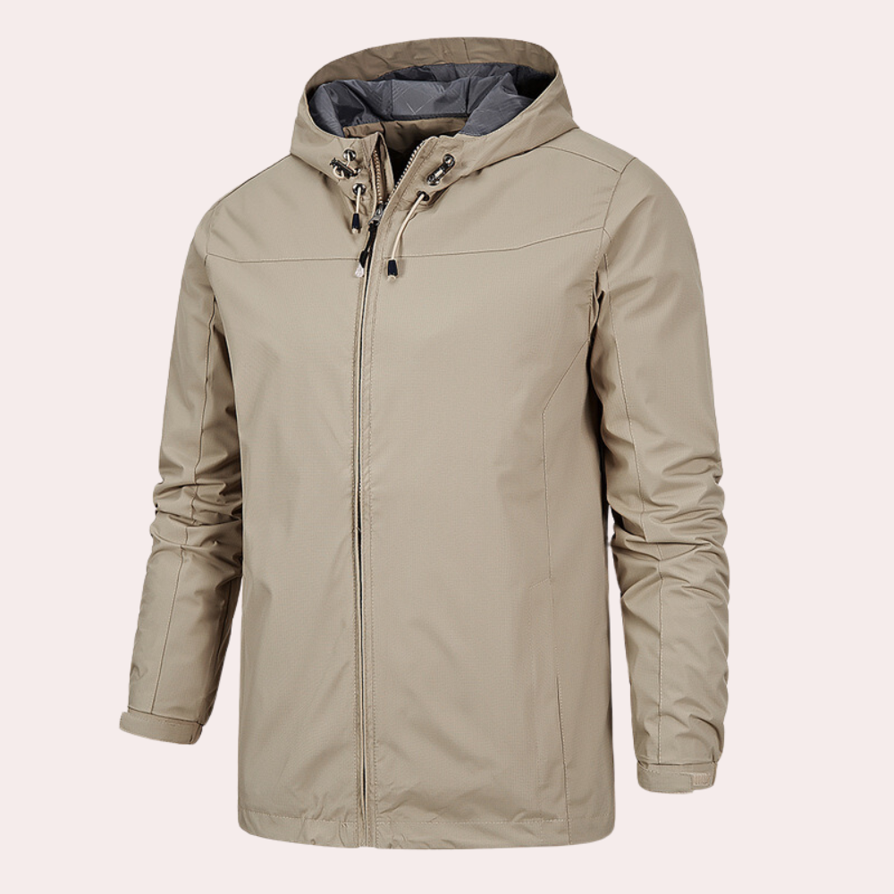 Herren Sportlicher Windbreaker mit Kapuze - Strapazierfähige Aktive Passform