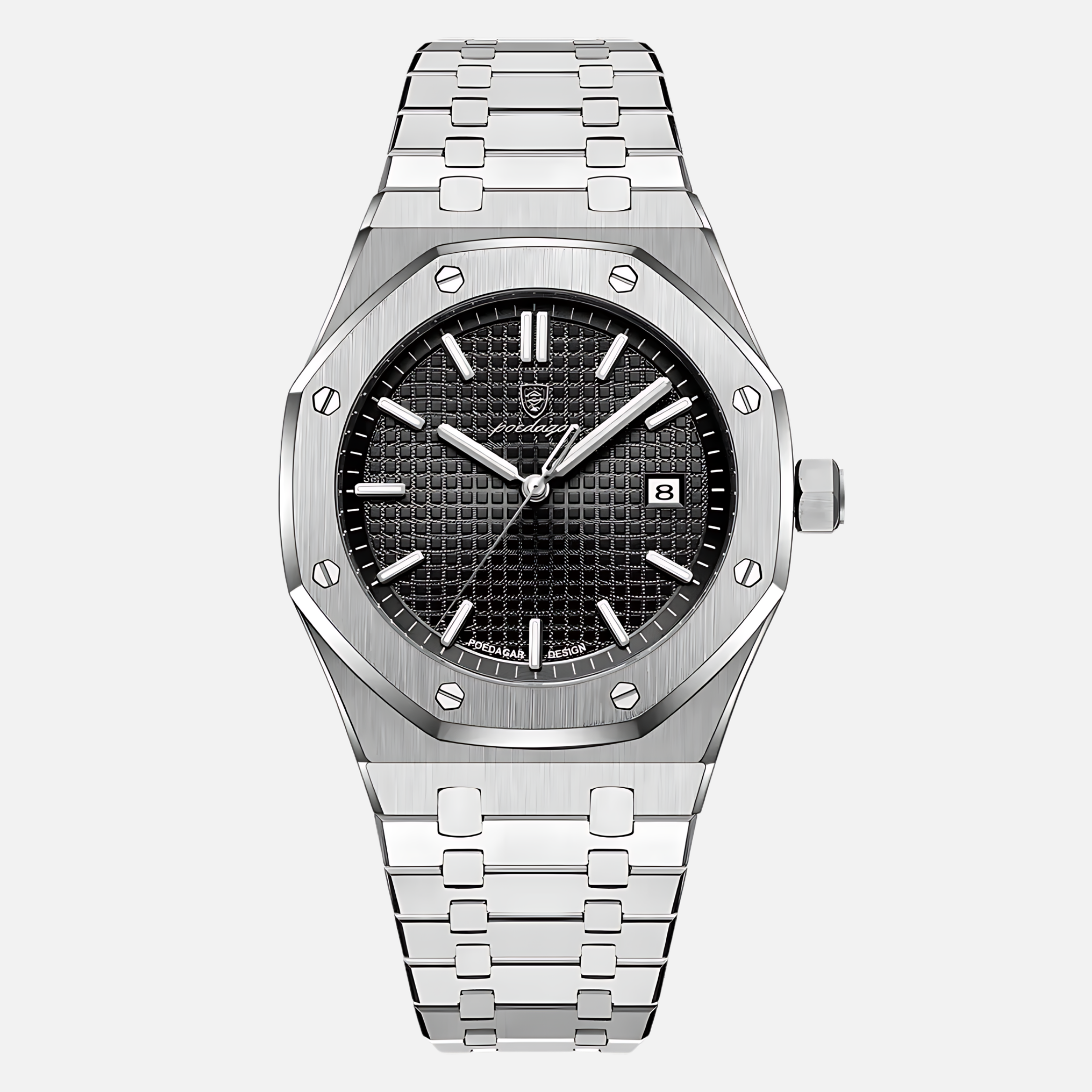 Klassische und Elegante Edelstahl-Armbanduhr für Herren