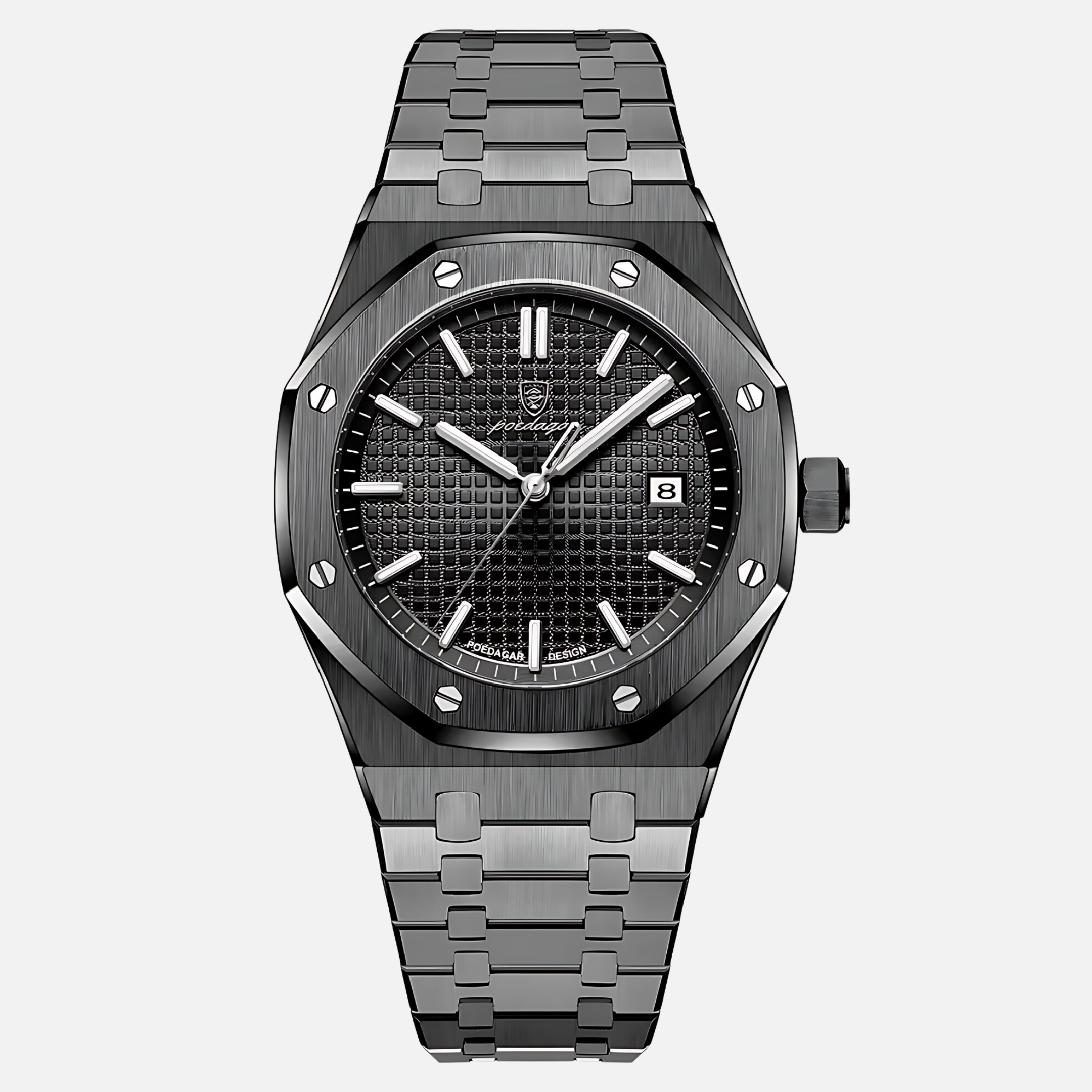 Klassische und Elegante Edelstahl-Armbanduhr für Herren