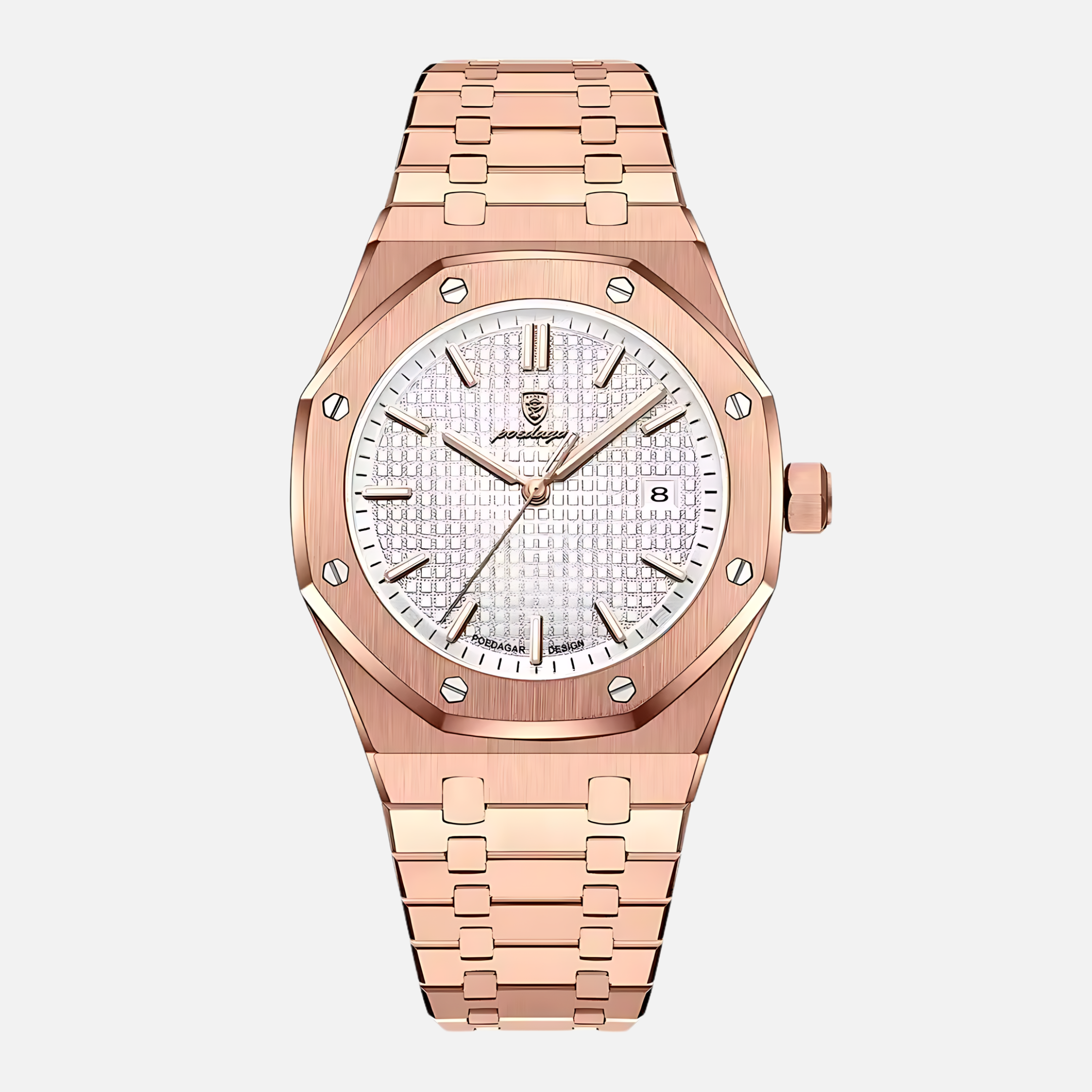 Klassische und Elegante Edelstahl-Armbanduhr für Herren