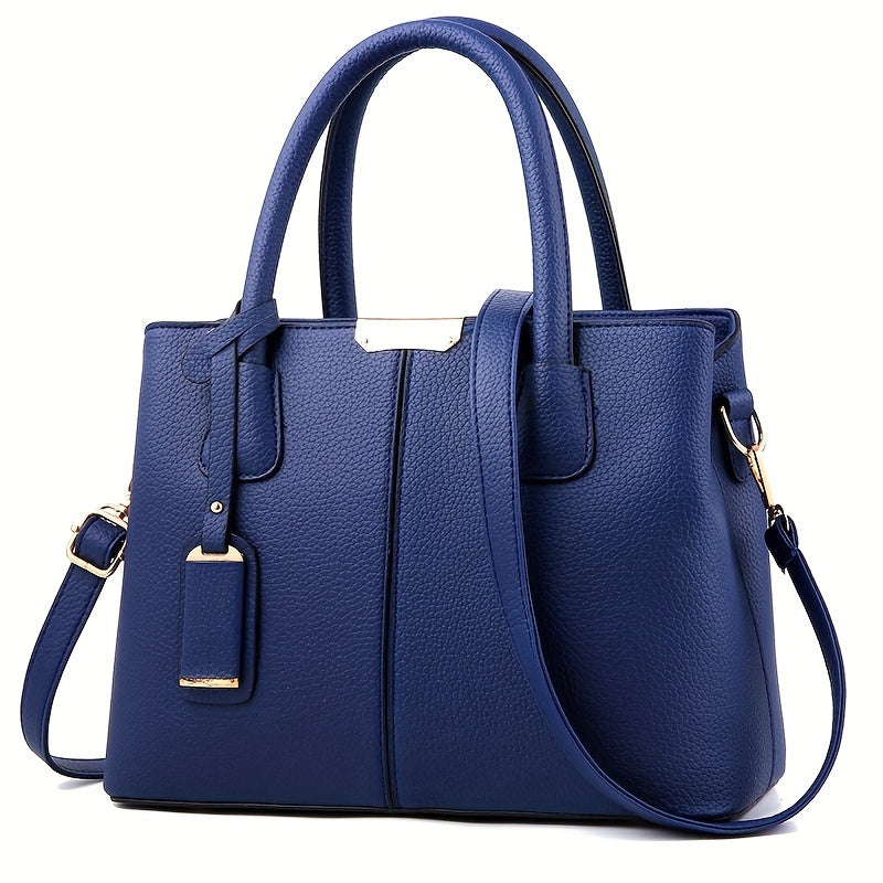 Geräumige PU-Leder Handtasche für Damen
