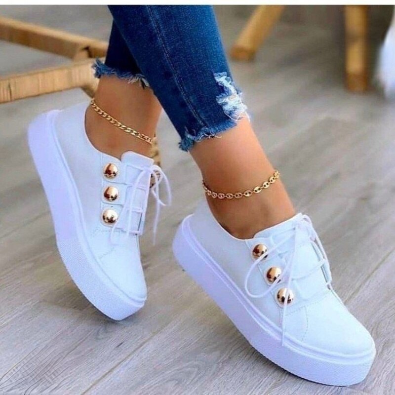Elegante und Komfortable Vegan Leder-Sneaker für Damen