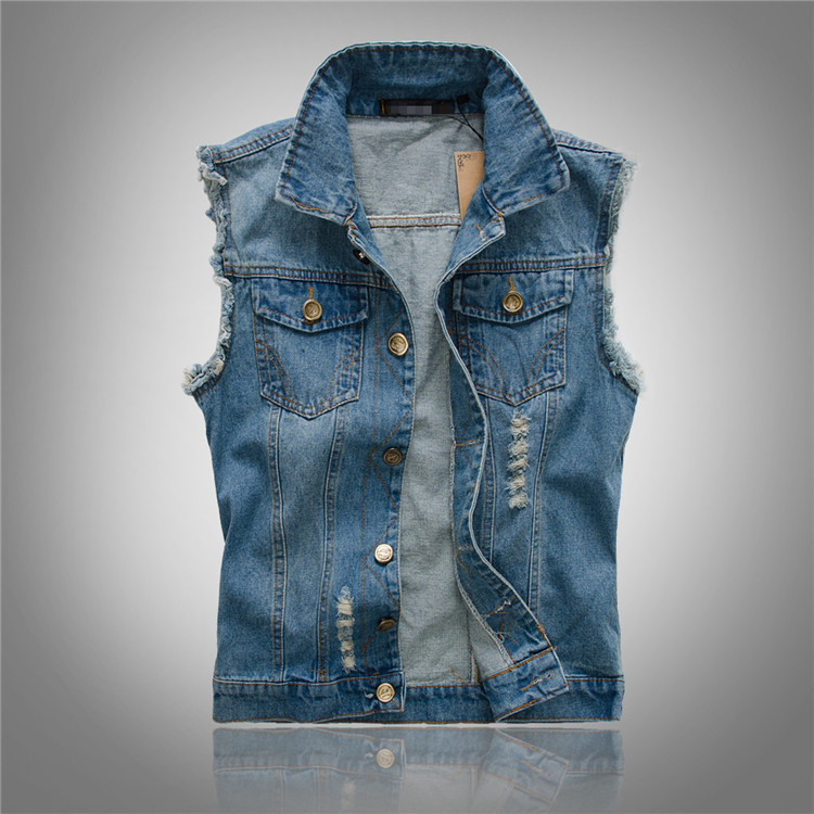 Stylische und bequeme Denim-Weste für Herren