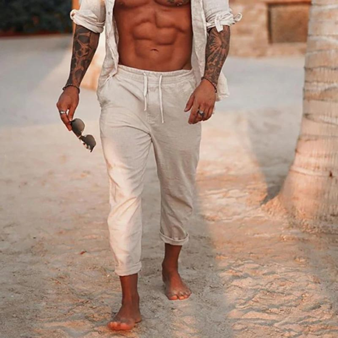 Elegante Leinenhose in Relaxed-Fit für Herren