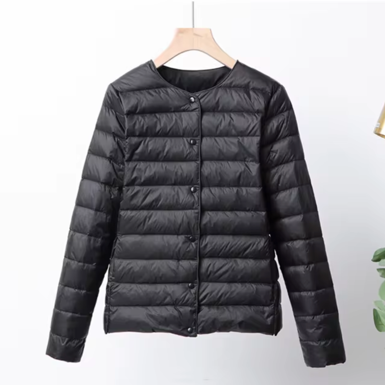 Damen Steppjacke - Leichtgewicht mit Knopfverschluss