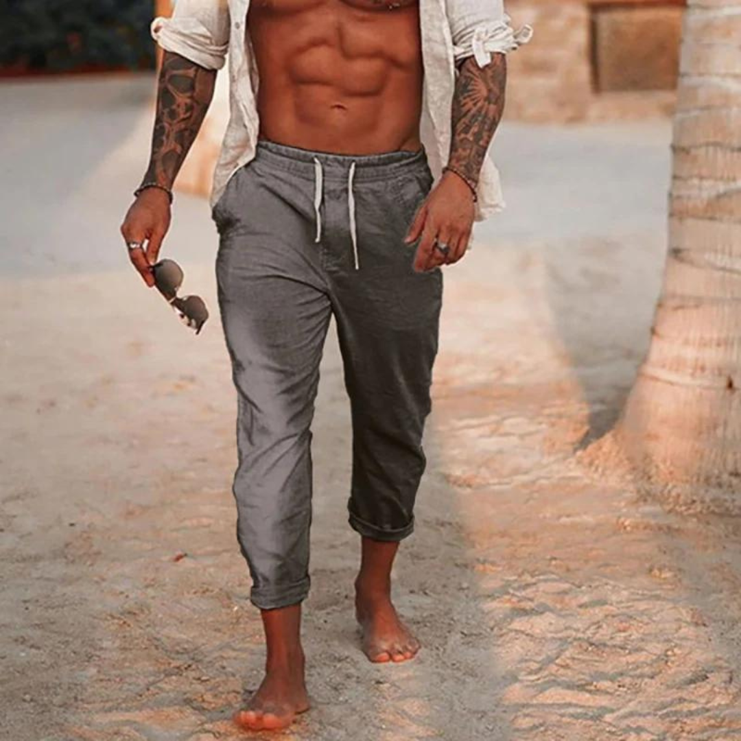 Elegante Leinenhose in Relaxed-Fit für Herren