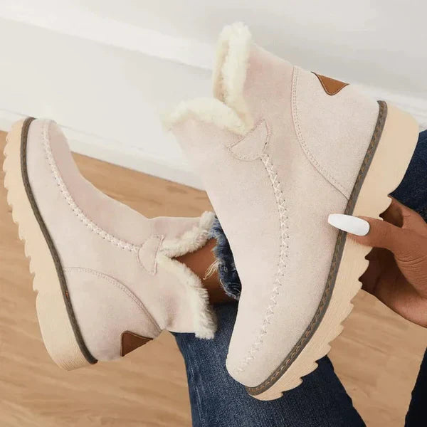 Damen Winter Boots - Warm gefüttert mit Sägezahnsohle