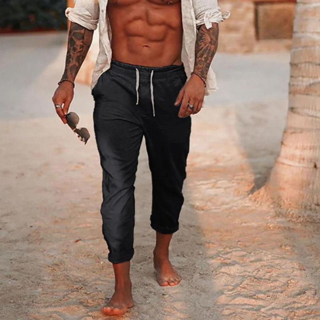 Elegante Leinenhose in Relaxed-Fit für Herren