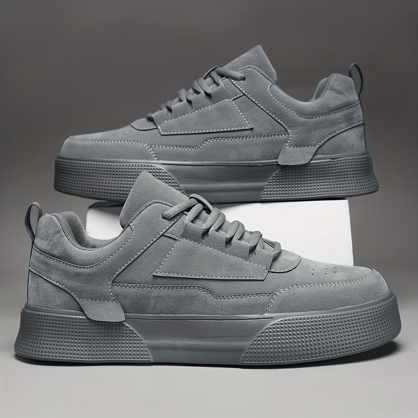 Herren Schnür-Sneakers - Dicke Plateau-Sohle