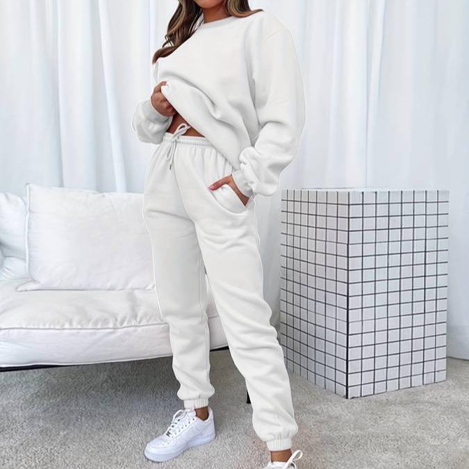 Damen Bequemer Trainingsanzug-Set - Entspannter Homewear-Stil