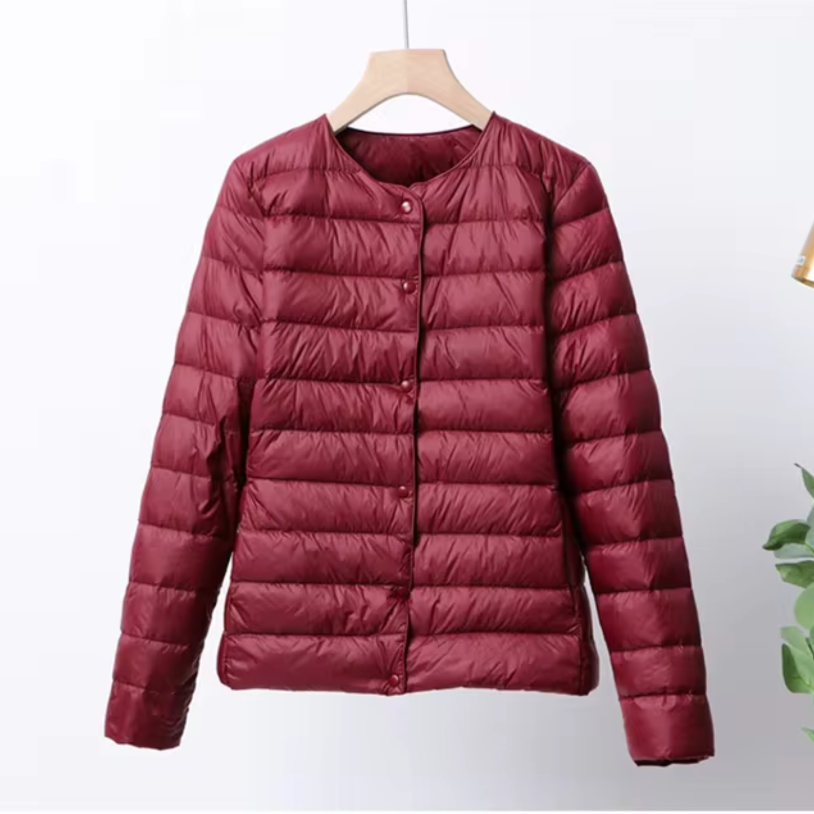 Damen Steppjacke - Leichtgewicht mit Knopfverschluss