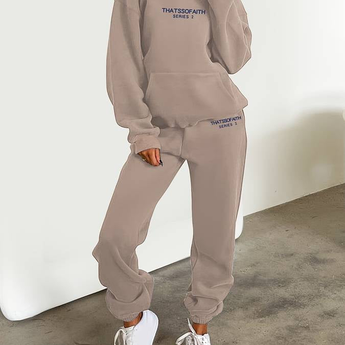Damen Zweiteiliger Trainingsanzug - Hoodie & Jogger