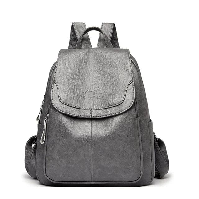 Stylischer Damen Leder Rucksack – Anti-Diebstahl Design
