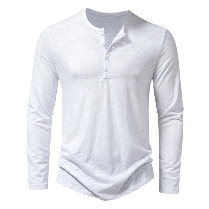 Vielseitiges Langarm-Henley-Shirt für Herren