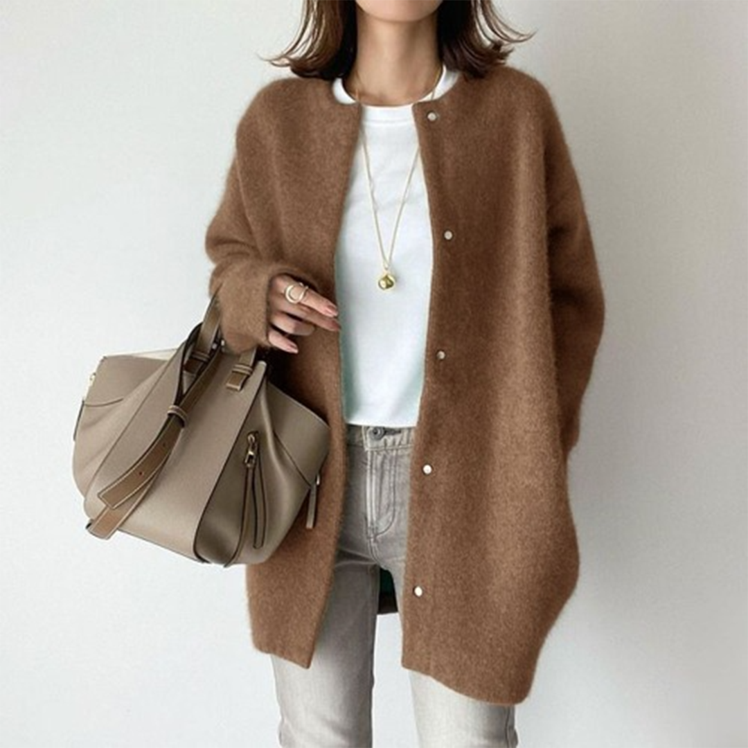 Oversized-Strickjacke für Damen – Gemütliche Oberbekleidung