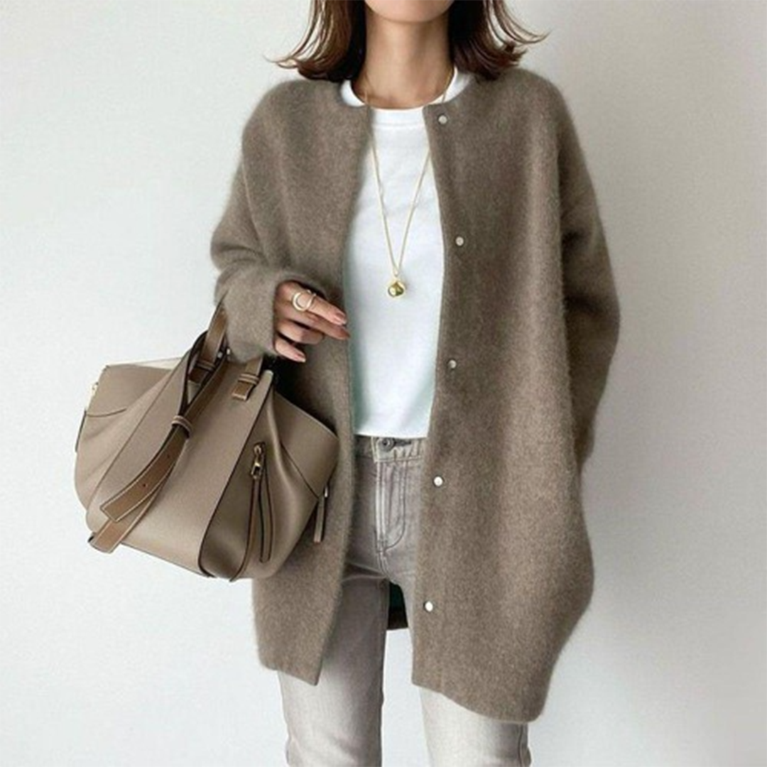 Oversized-Strickjacke für Damen – Gemütliche Oberbekleidung