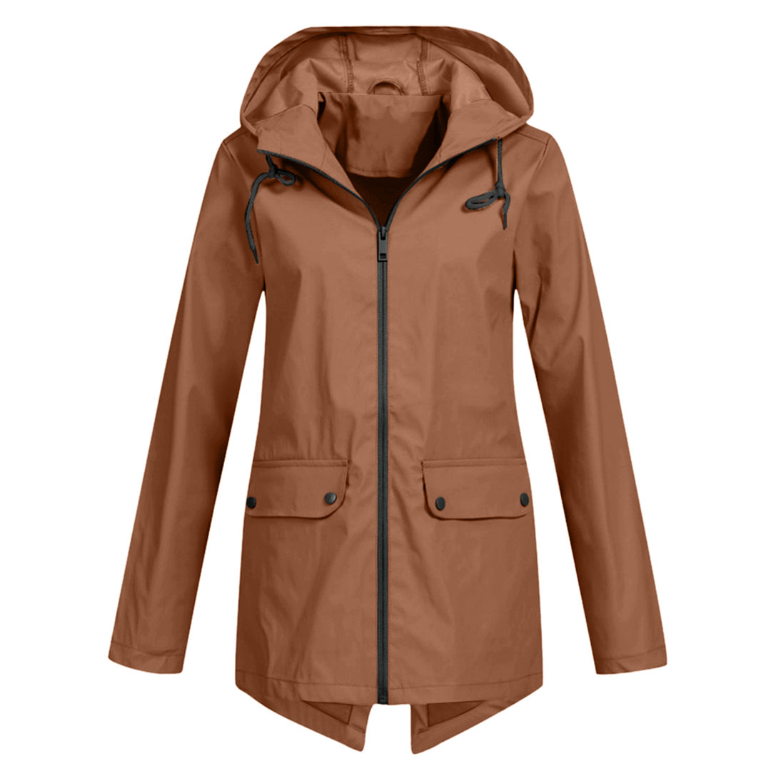 Damen Stilvolle Wasserdichte Jacke - Kapuzen-Outdoorbekleidung