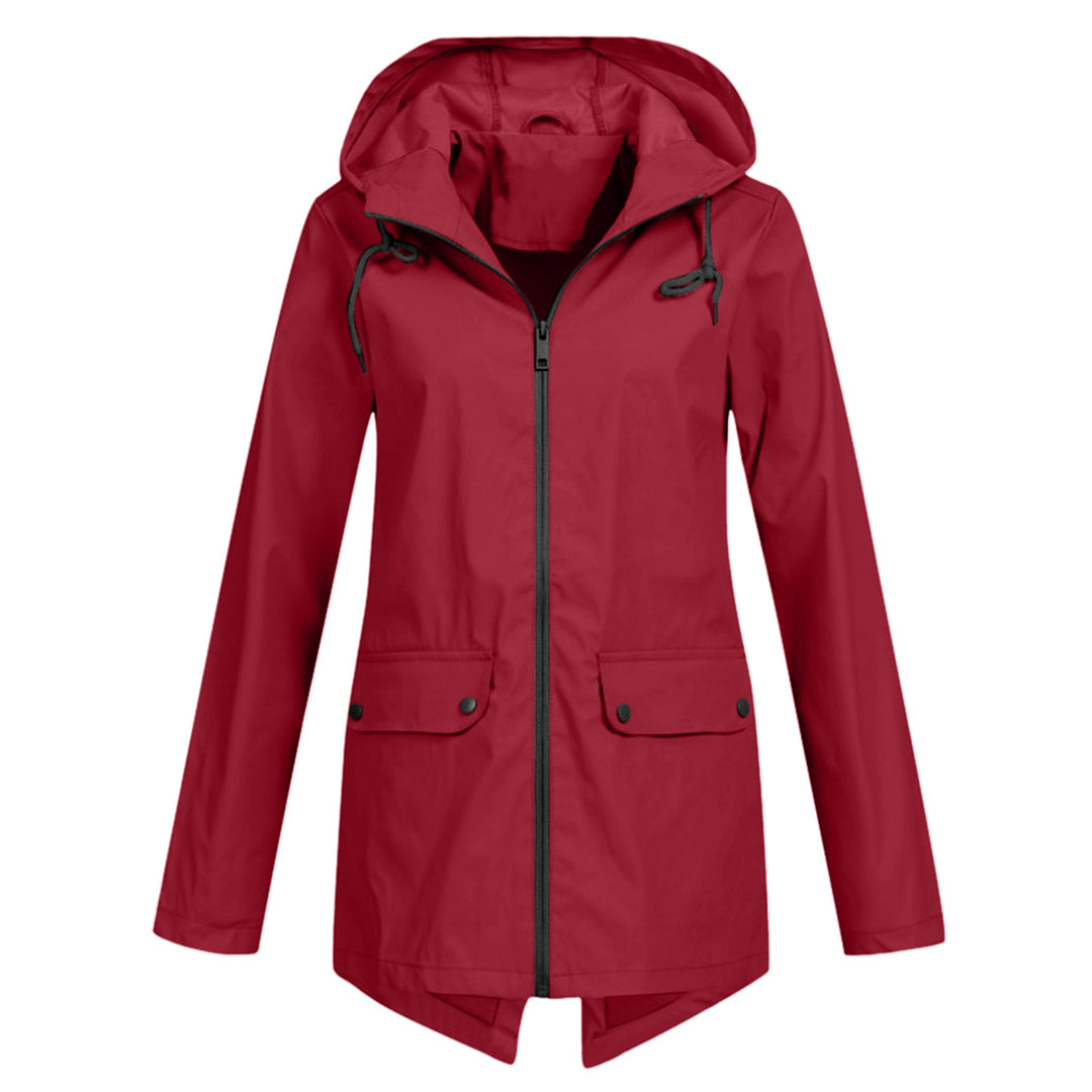 Damen Stilvolle Wasserdichte Jacke - Kapuzen-Outdoorbekleidung