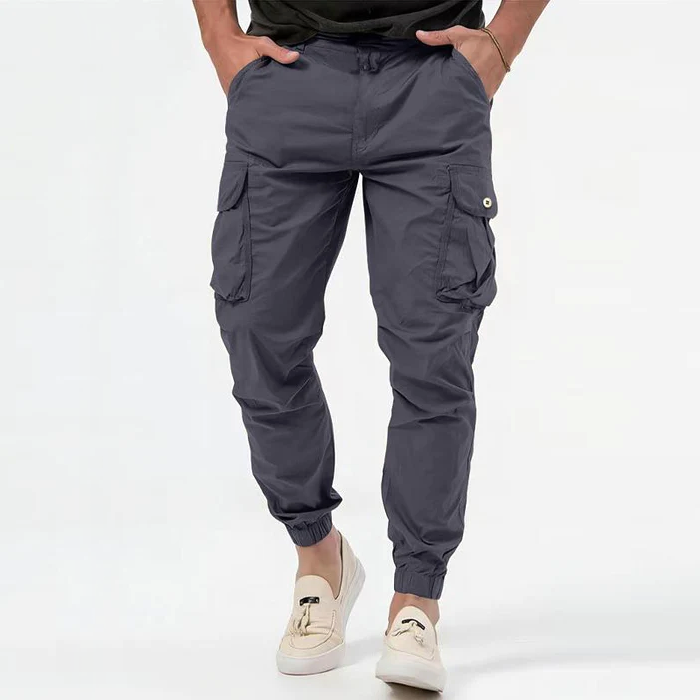 Herren Tapered Cargo-Jogginghosen – Elastische Knöchelbündchen