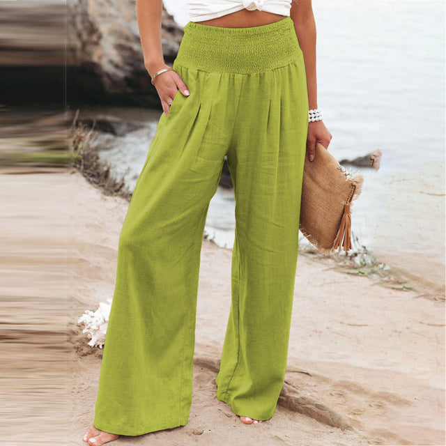 Atmungsaktive Weitbein-Hose für Damen