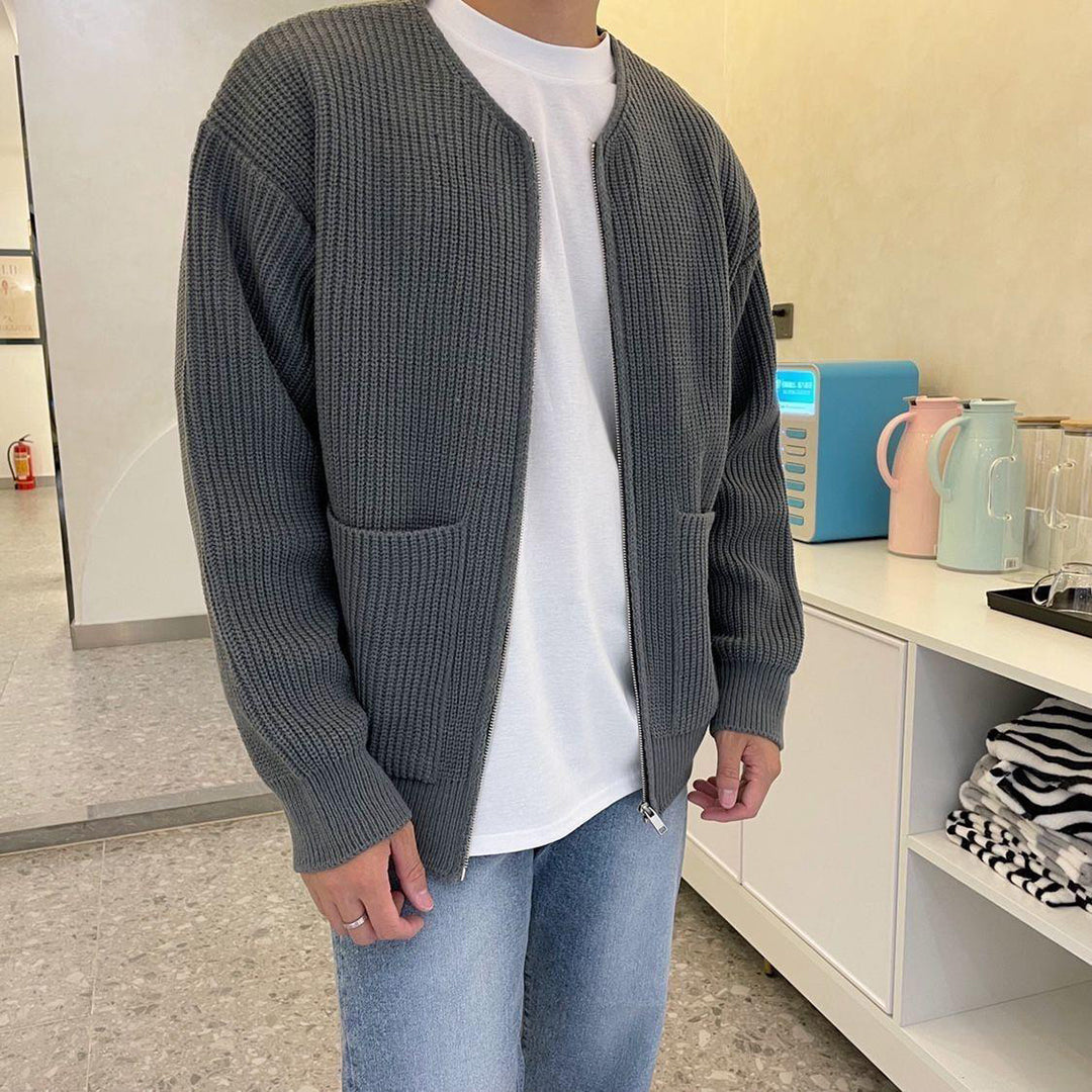 Herren Klassischer Strick-Cardigan - Bequeme Passform