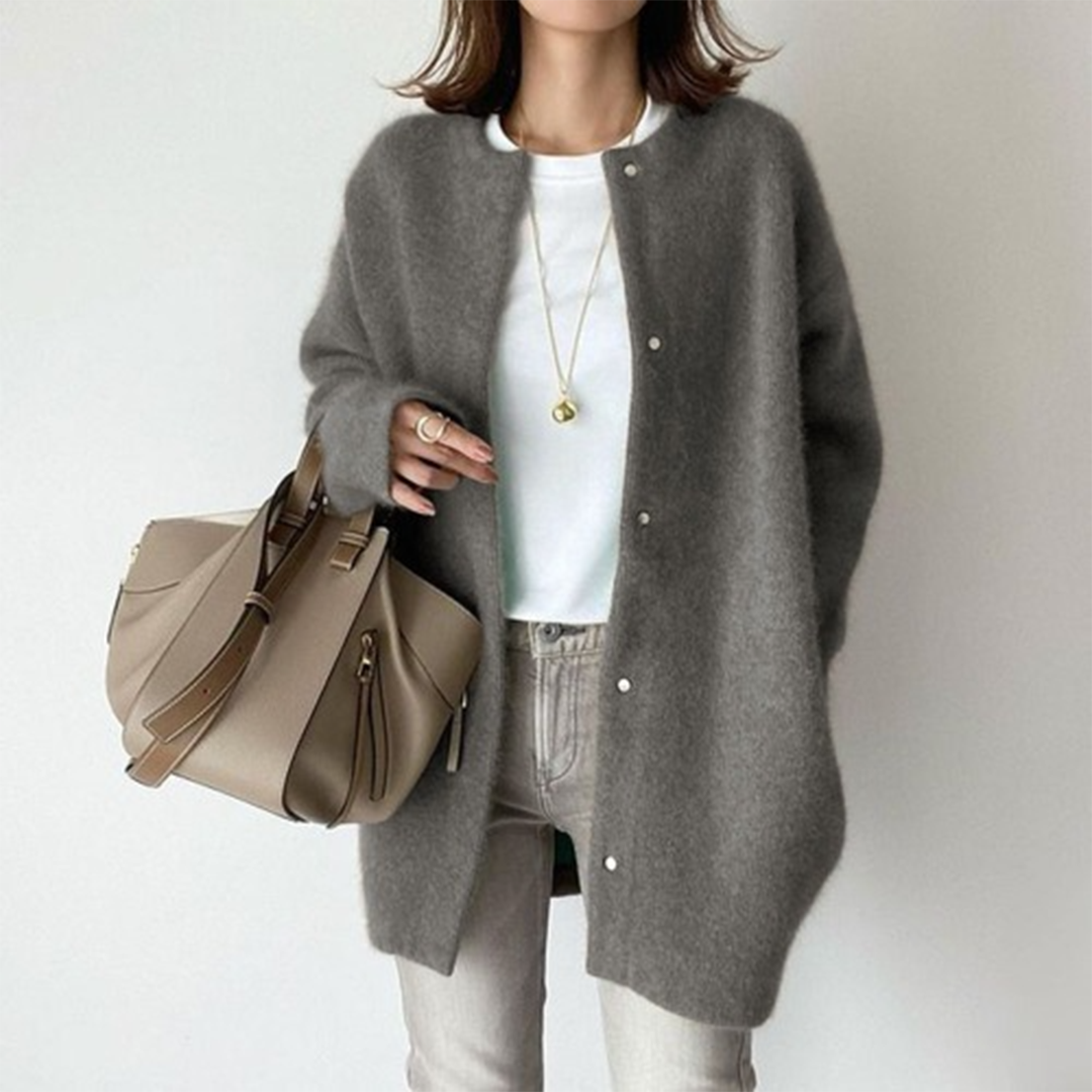 Oversized-Strickjacke für Damen – Gemütliche Oberbekleidung