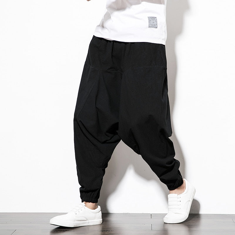 Herren Schmal Zulaufende Harem-Jogginghose – Lässiger Streetwear-Stil