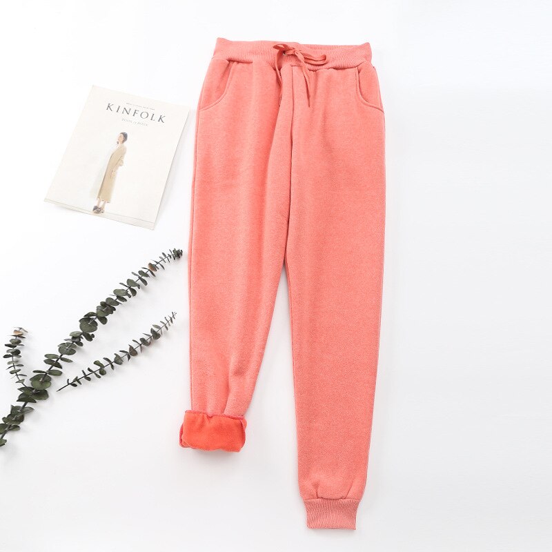 Damen Thermogefütterte Jogginghose - Kordelzug mit Gerippten Bündchen