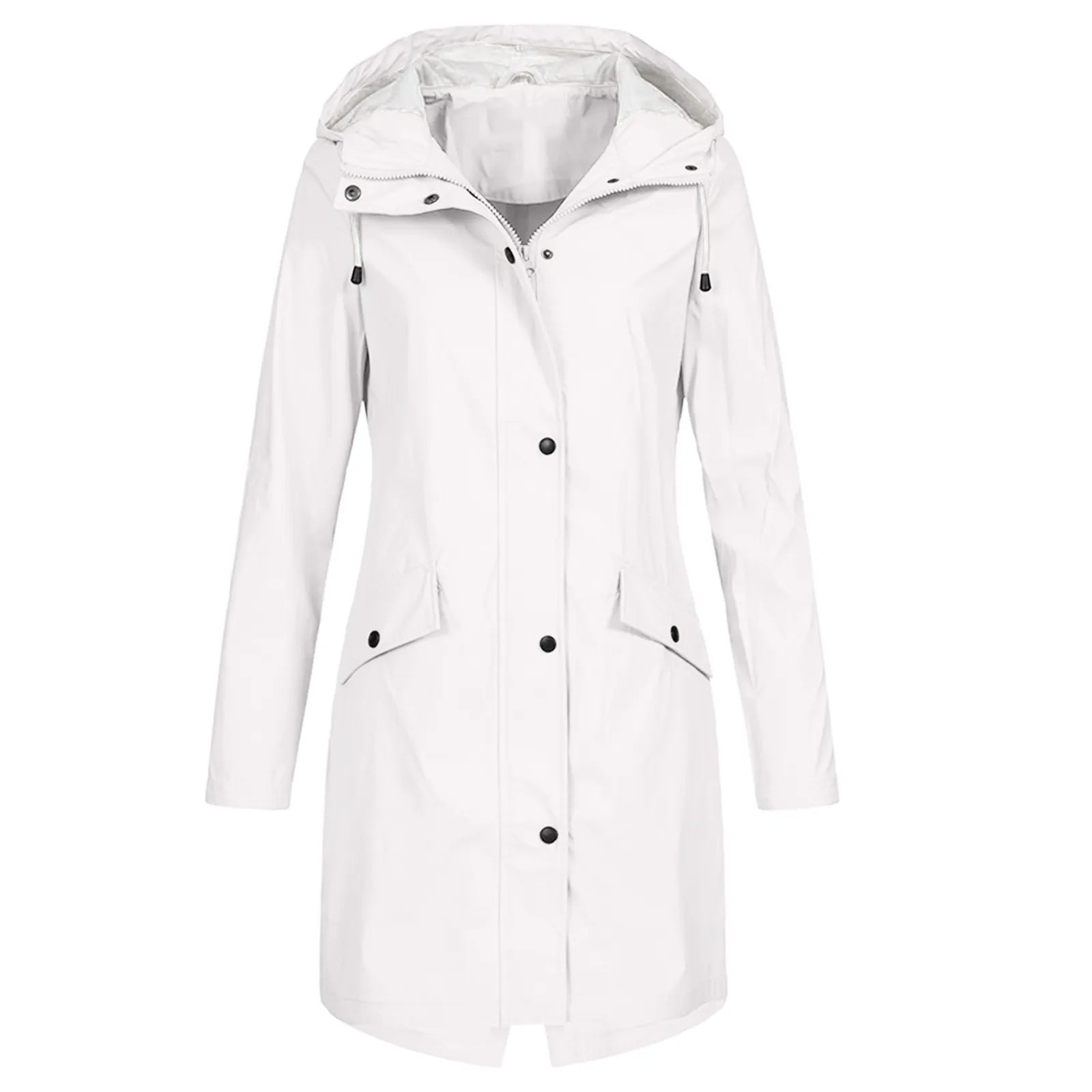 Damen Lässige Wasserdichte Jacke - Kapuzenoberbekleidung
