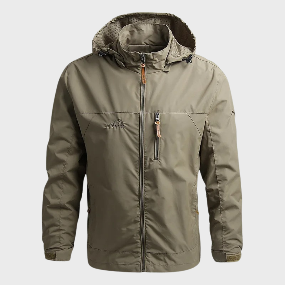 Herren Leichte Wasserdichte Jacke - Kapuzen-Outdoorbekleidung