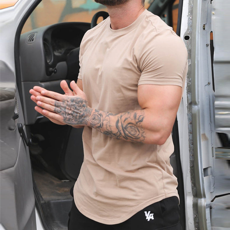 Atmungsaktives Slim-Fit Rundhals-T-Shirt für Herren