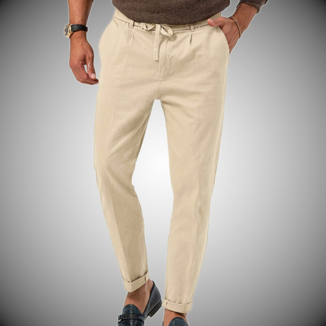 Vielseitig und Elegante Leinenhose für Herren
