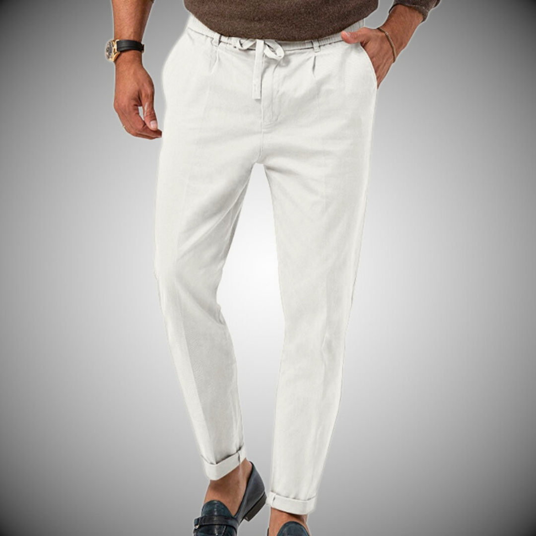 Vielseitig und Elegante Leinenhose für Herren