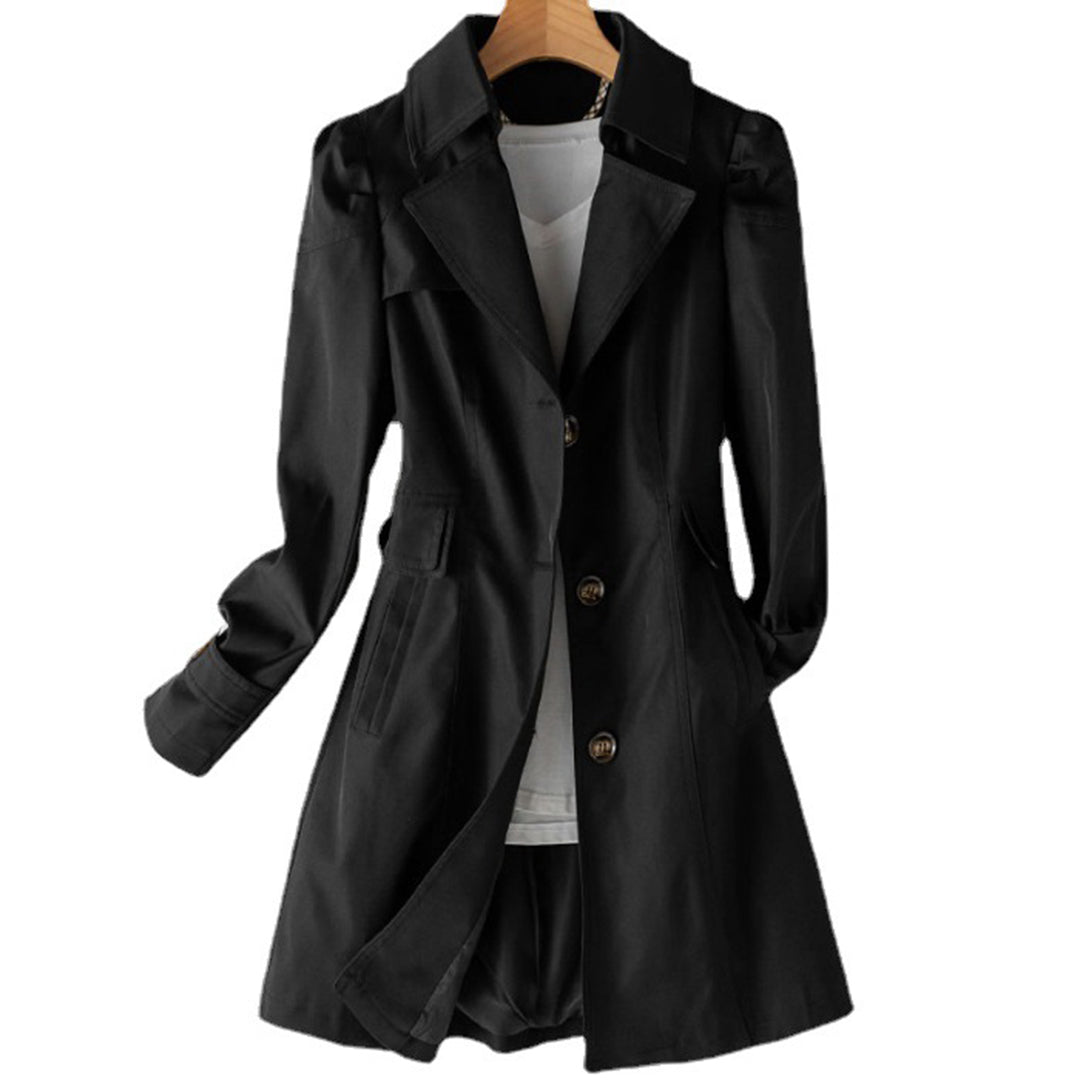 Damen Klassischer Trenchcoat - Knopfleisten-Stil