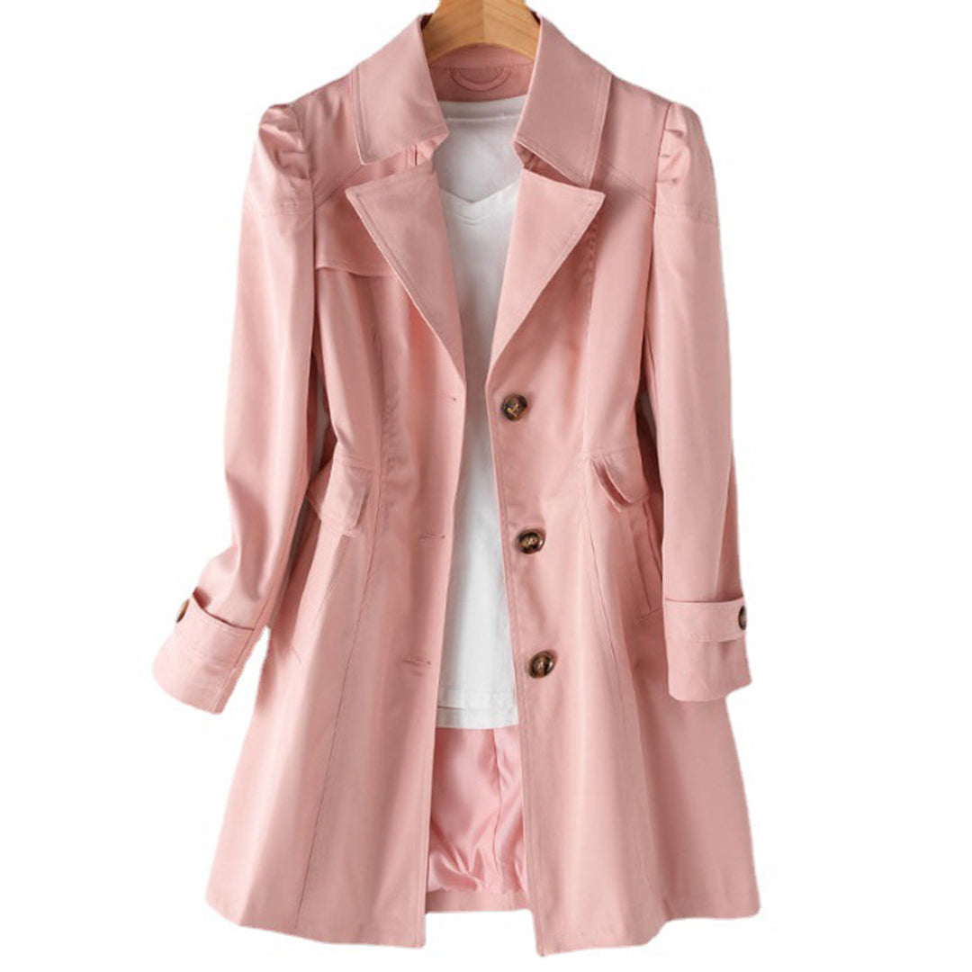 Damen Klassischer Trenchcoat - Knopfleisten-Stil