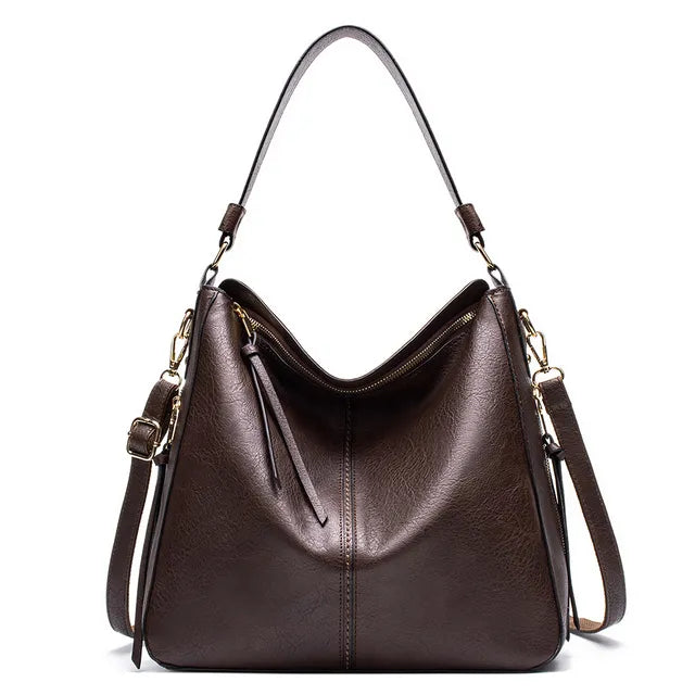 Stilvolle Geräumige Tote Bag aus Veganem Leder für Damen