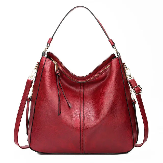 Stilvolle Geräumige Tote Bag aus Veganem Leder für Damen