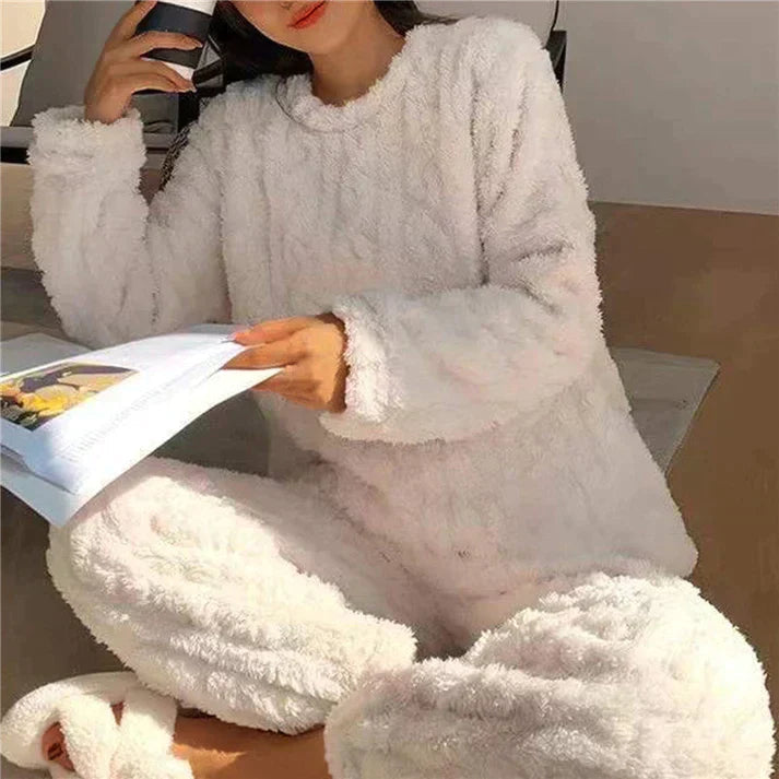 Damen Zweiteiliges Hausanzug Set - Pullover & Jogger