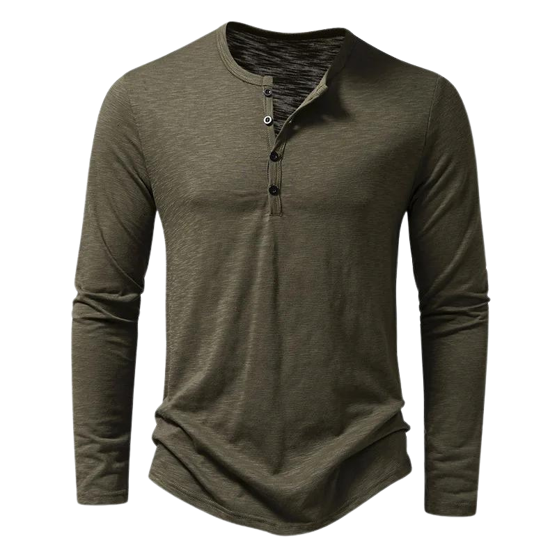 Vielseitiges Langarm-Henley-Shirt für Herren